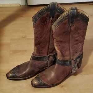 Distressed Harness Boot